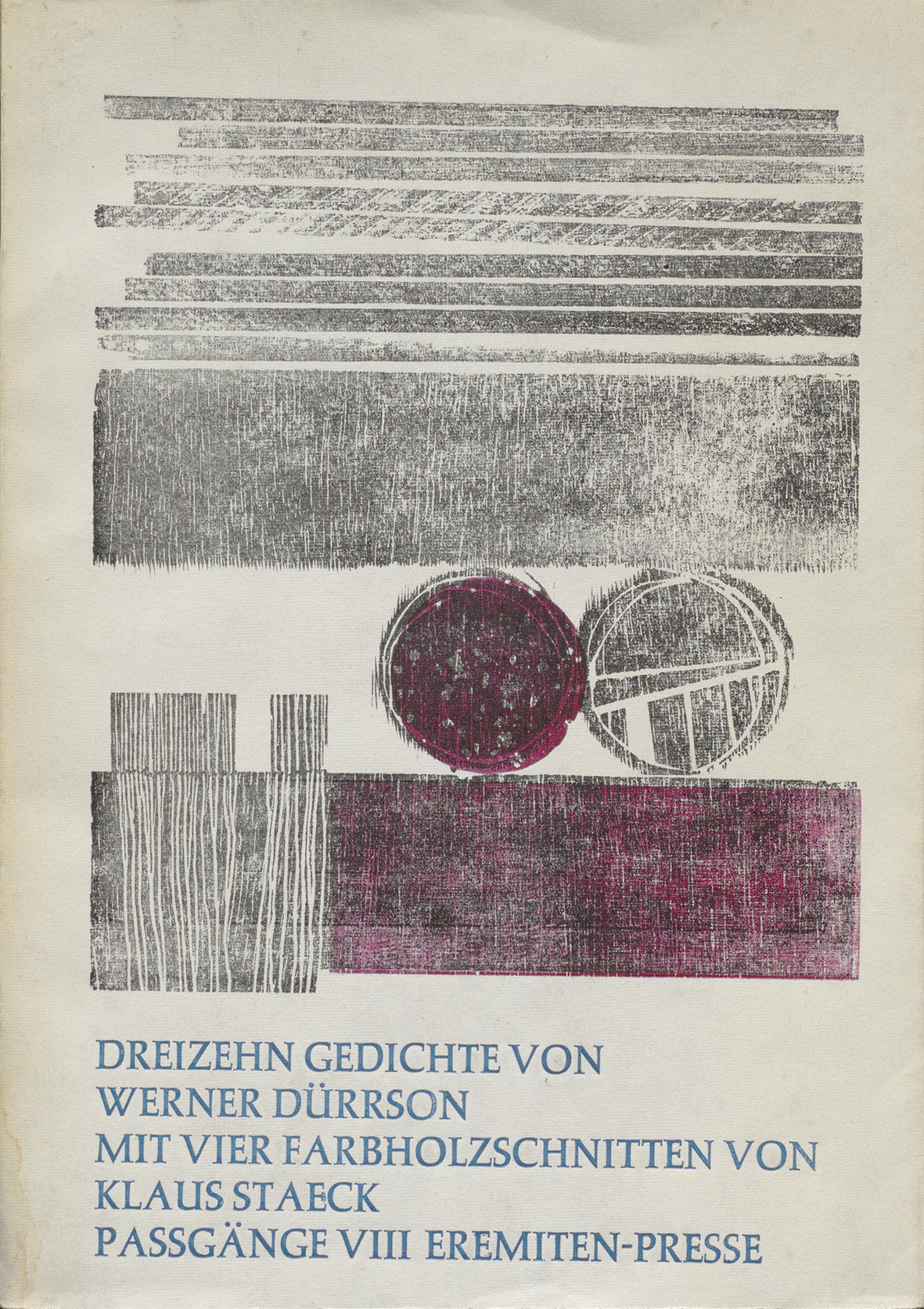 Dreizehn Gedichte von Werner Dürrson, Titelblatt
