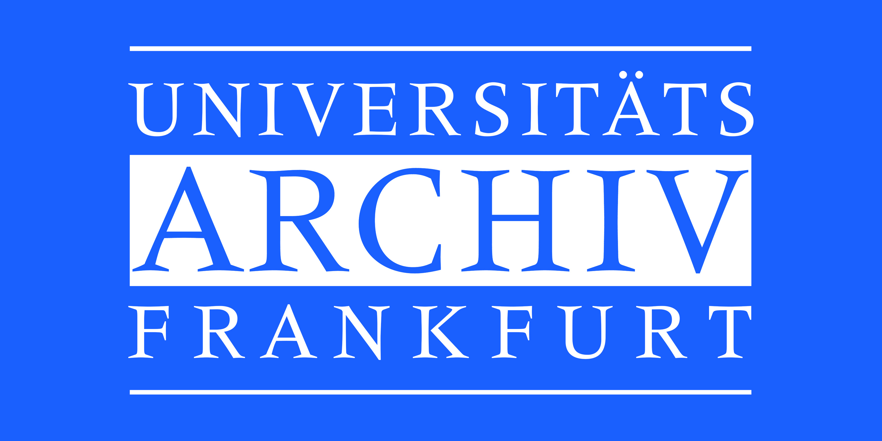 Logos des Universitätsarchivs Frankfurt